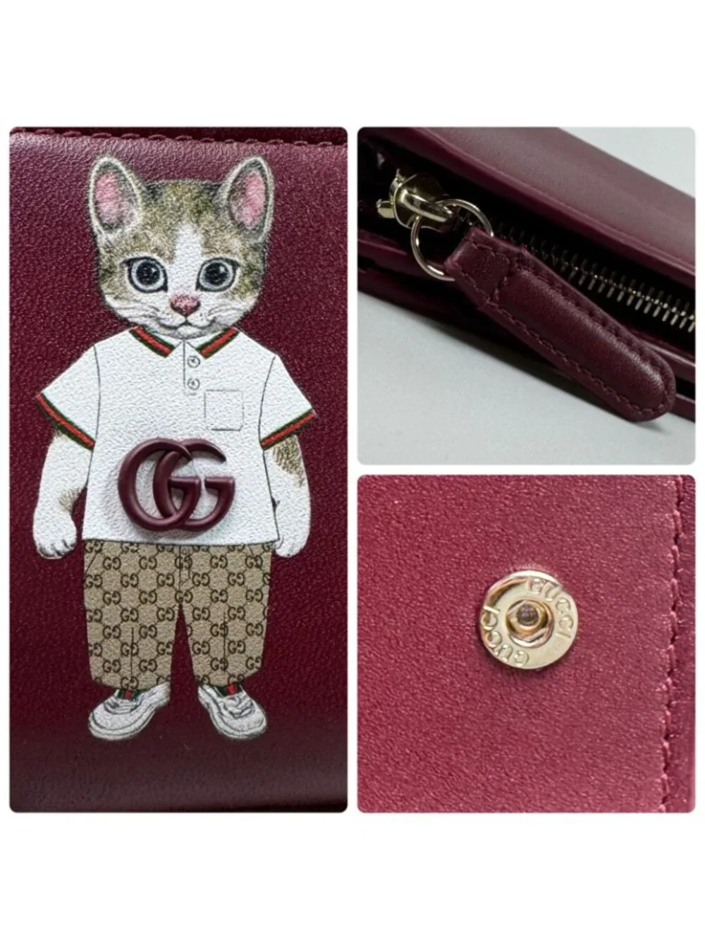 ★SOLD★ Gucci Yuko Higuchi Small Wallet Boris Bifold - Picture 9 of 10